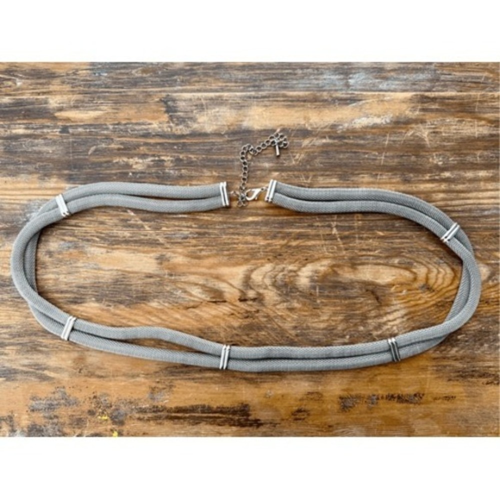 Vintage Silver‎ Mesh Chain Belt Adjustable Boho Retro 80s 90s
